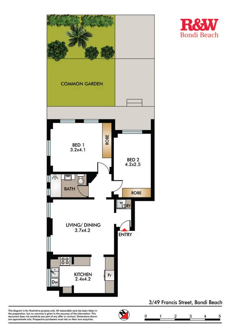 Floorplan of Homely apartment listing, 3/49 Francis Street, Bondi Beach NSW 2026