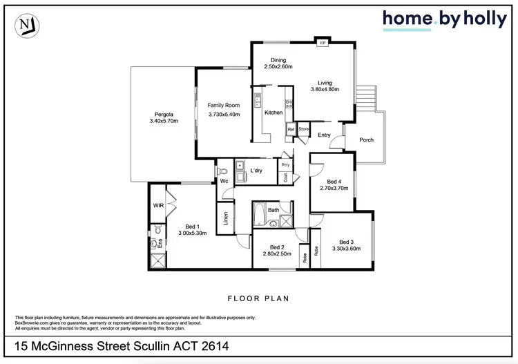 Floorplan of Homely house listing, 15 Mcginness Street, Scullin ACT 2614