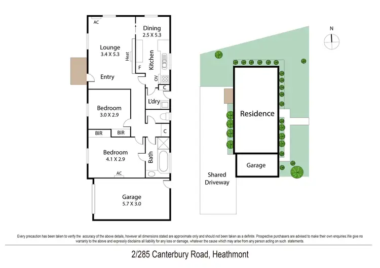 Floorplan of Homely unit listing, 2/285 Canterbury Road, Heathmont VIC 3135
