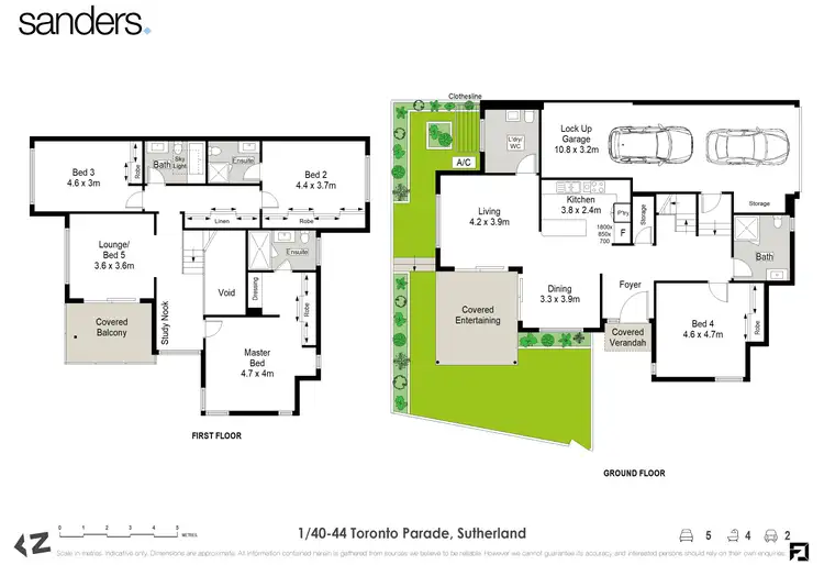 Floorplan of Homely townhouse listing, 1/40-44 Toronto Parade, Sutherland NSW 2232