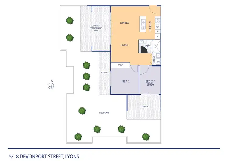 Floorplan of Homely apartment listing, 5/18 Devonport Street, Lyons ACT 2606