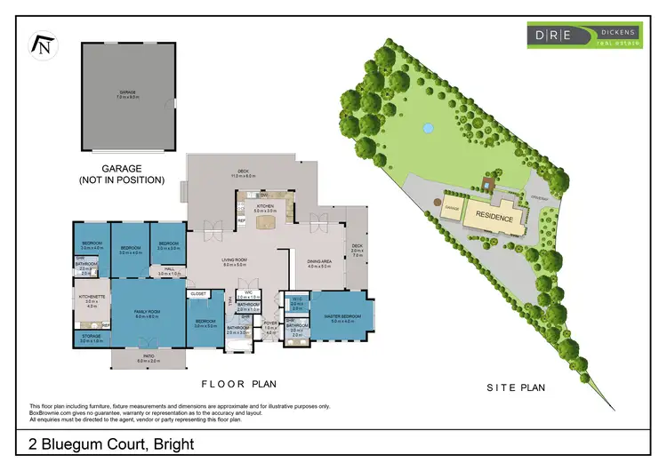 Floorplan of Homely house listing, 2 Bluegum Court, Bright VIC 3741