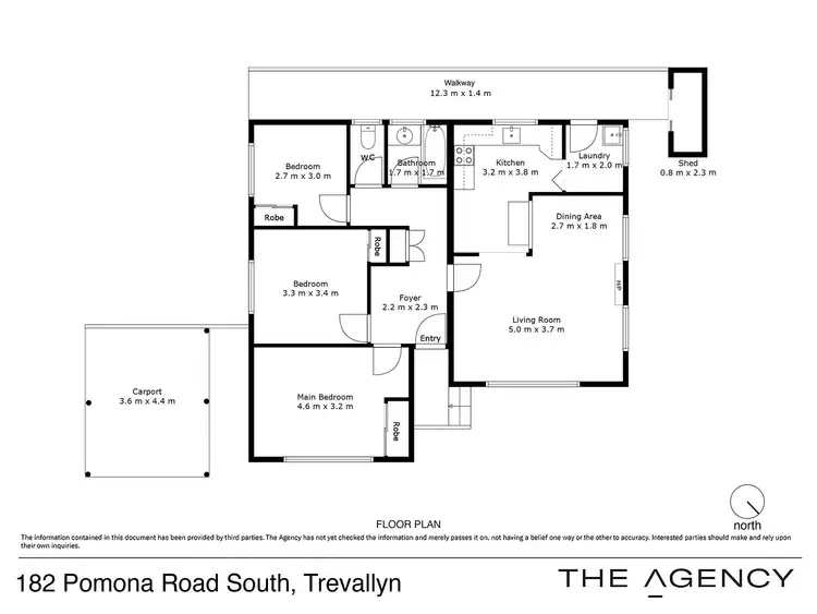 Floorplan of Homely house listing, 182 Pomona Road South, Trevallyn TAS 7250