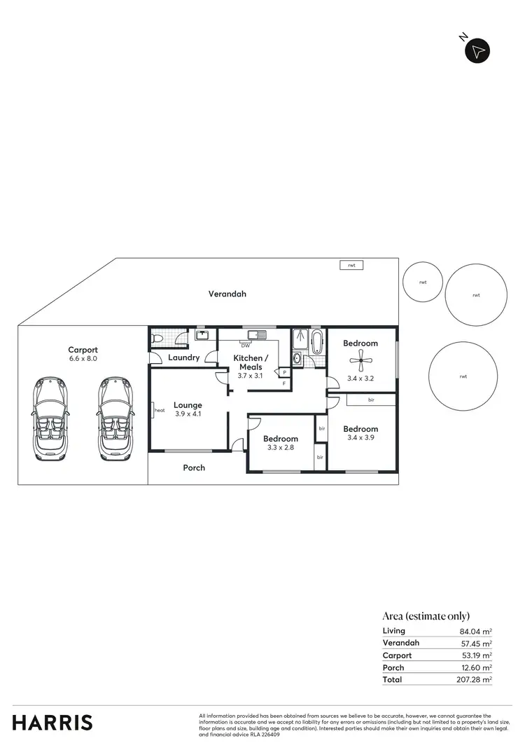 Floorplan of Homely house listing, 39 Grevillea Way, Blackwood SA 5051