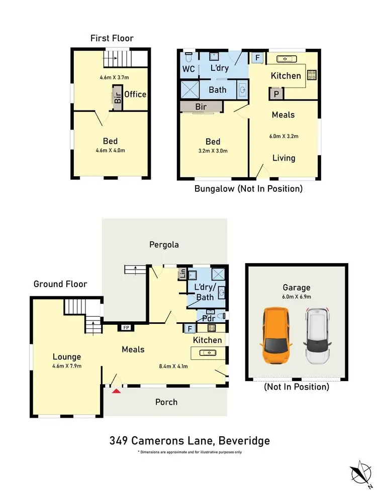 Floorplan of Homely rural property listing, 349 Camerons Lane, Beveridge VIC 3753