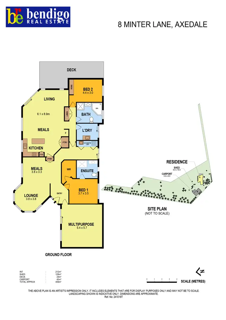 Floorplan of Homely house listing, 8 Minter Lane, Axedale VIC 3551