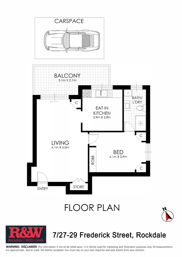 Floorplan of Homely apartment listing, 7/27-29 Frederick Street, Rockdale NSW 2216