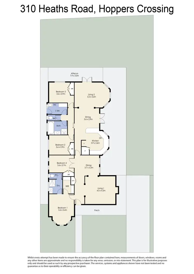 Floorplan of Homely house listing, 310 Heaths Road, Hoppers Crossing VIC 3029