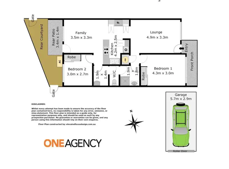 Floorplan of Homely unit listing, 9/86-88 Alfred Street, Sans Souci NSW 2219