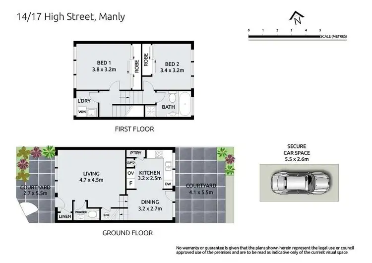 Floorplan of Homely apartment listing, 14/5-17 High Street, Manly NSW 2095
