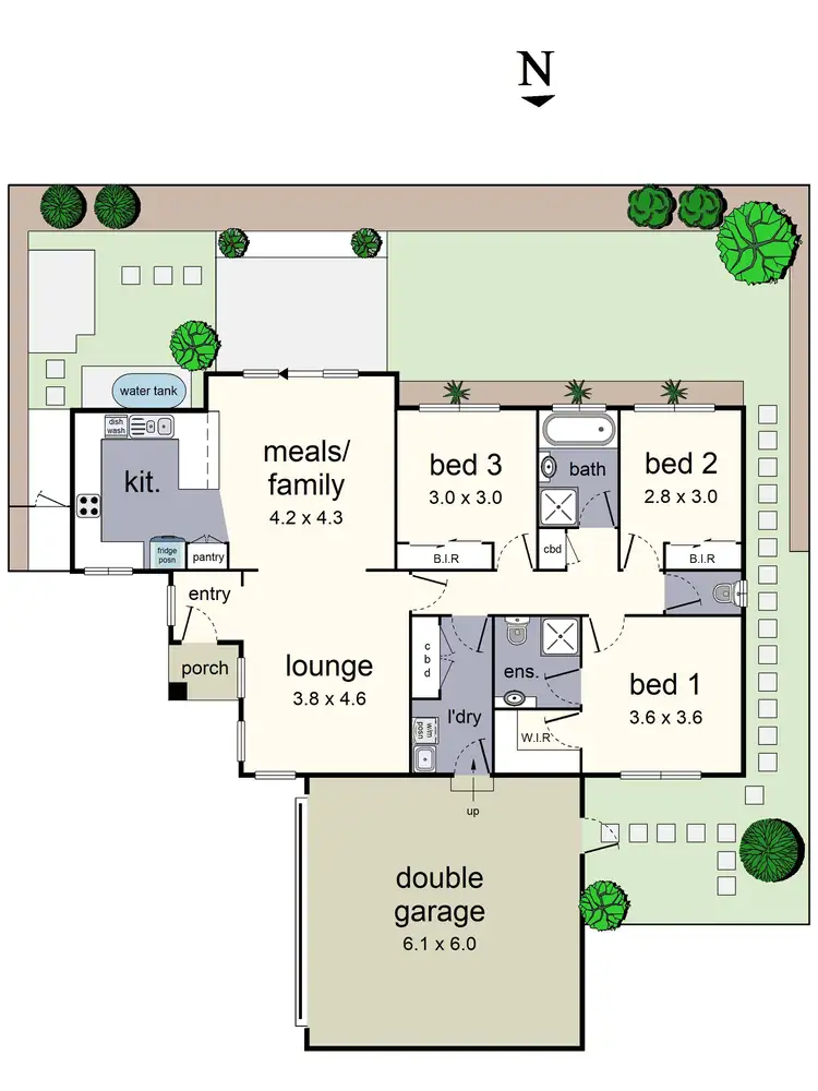 Floorplan of Homely unit listing, 3/16 Central Avenue, Bayswater North VIC 3153