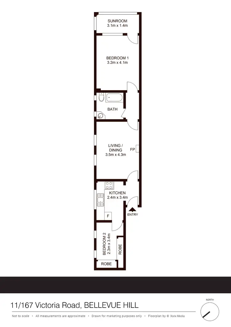 Floorplan of Homely apartment listing, 11/167 Victoria Road, Bellevue Hill NSW 2023