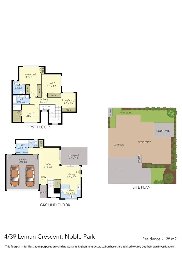 Floorplan of Homely townhouse listing, 4/39 Leman Crescent, Noble Park VIC 3174