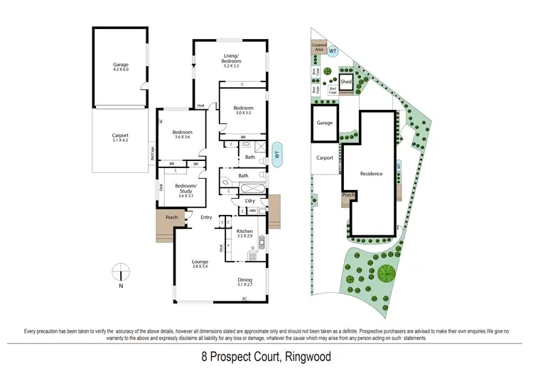 Floorplan of Homely house listing, 8 Prospect Court, Ringwood VIC 3134