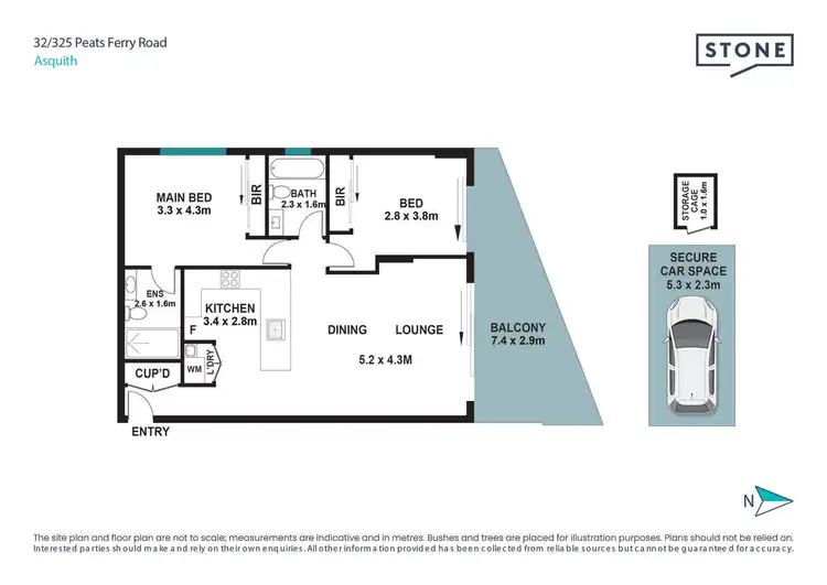 Floorplan of Homely apartment listing, 32/325-331 Peats Ferry Road, Asquith NSW 2077