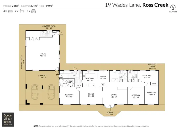 Floorplan of Homely house listing, 19 Wades Lane, Ross Creek VIC 3351