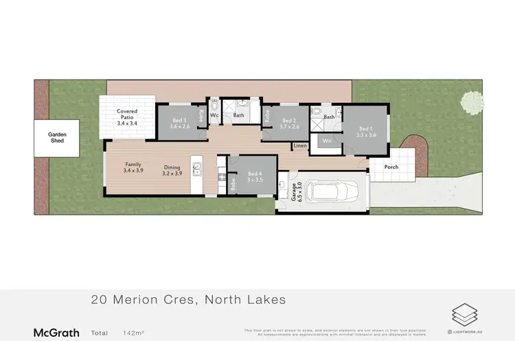 Floorplan of Homely house listing, 20 Merion Crescent, North Lakes QLD 4509