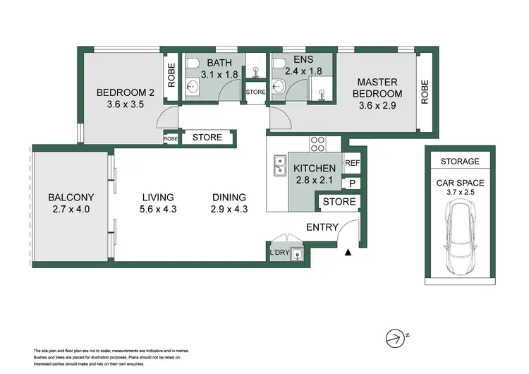 Floorplan of Homely apartment listing, 401/8 Waterview Drive, Lane Cove NSW 2066