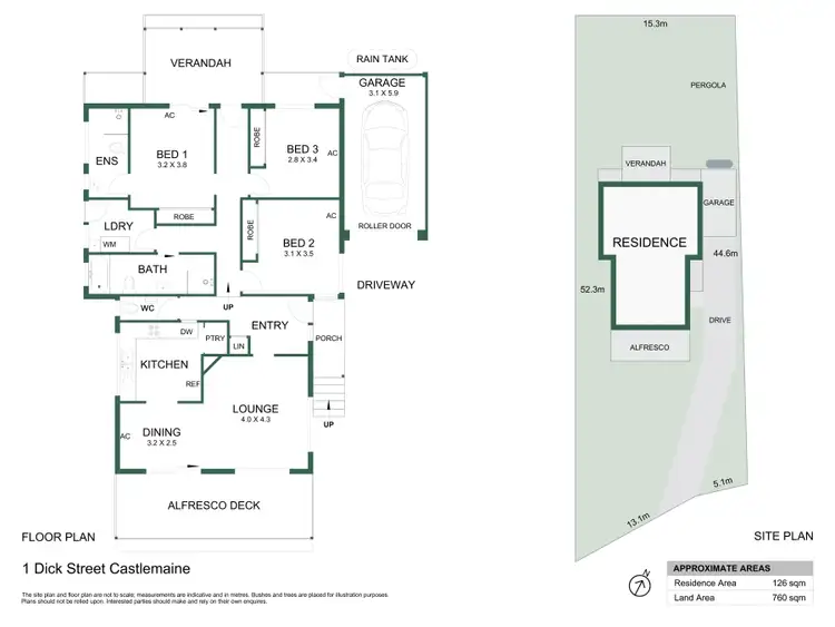 Floorplan of Homely house listing, 1 Dick Street, Castlemaine VIC 3450