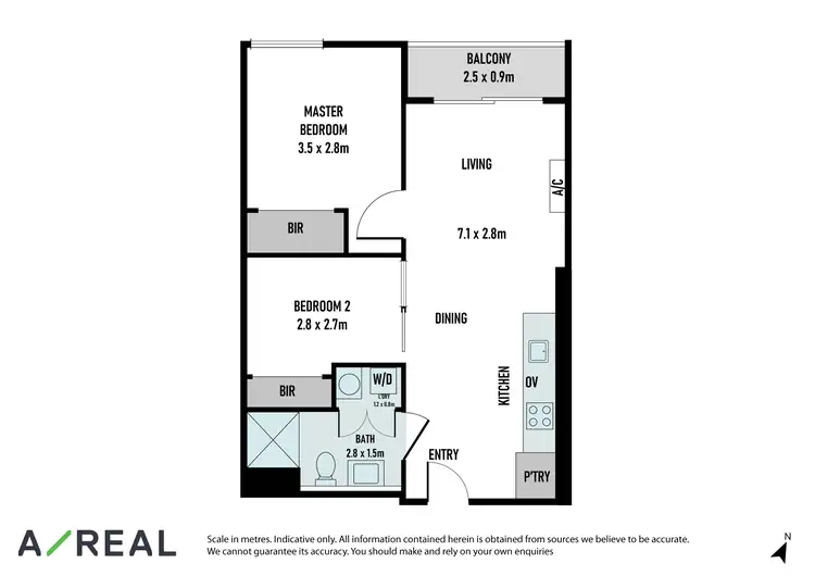 Floorplan of Homely apartment listing, 501/263 Franklin Street, Melbourne VIC 3000