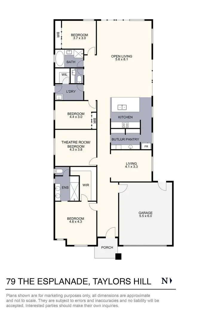 Floorplan of Homely house listing, 79 The Esplanade, Taylors Hill VIC 3037