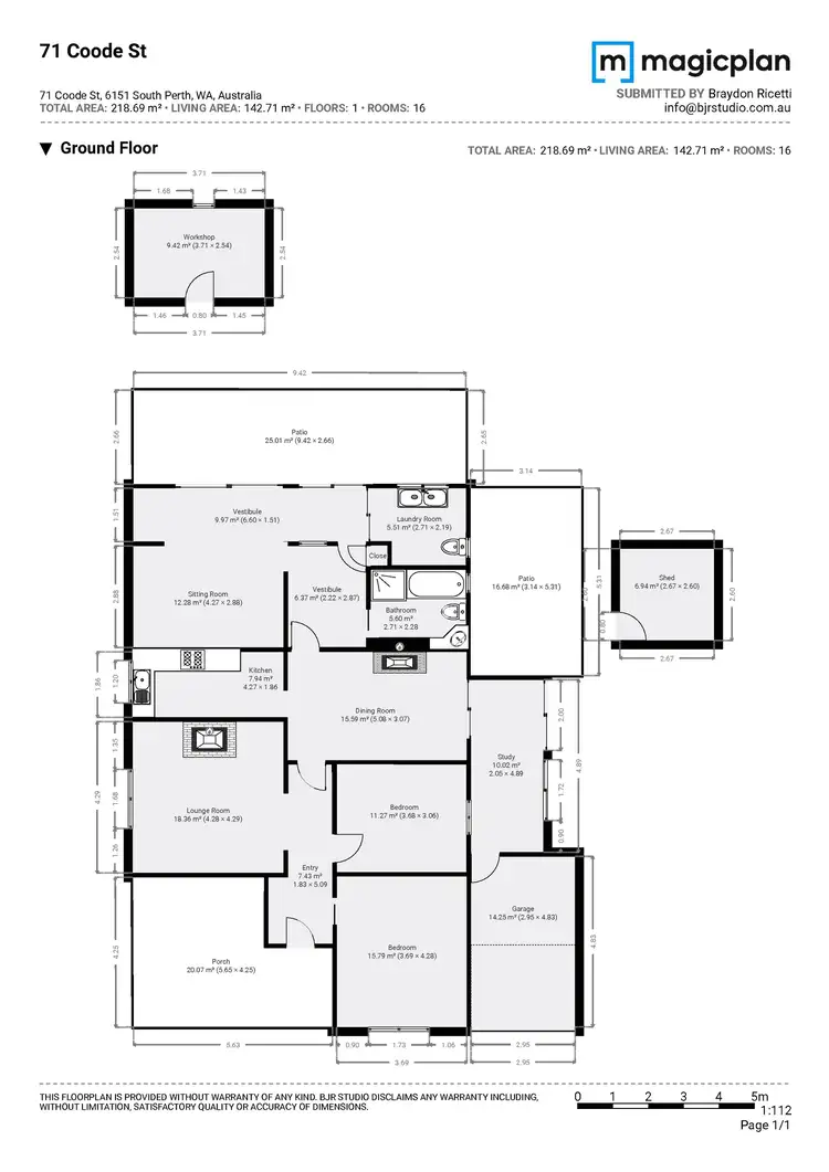 Floorplan of Homely house listing, 71 Coode Street, South Perth WA 6151