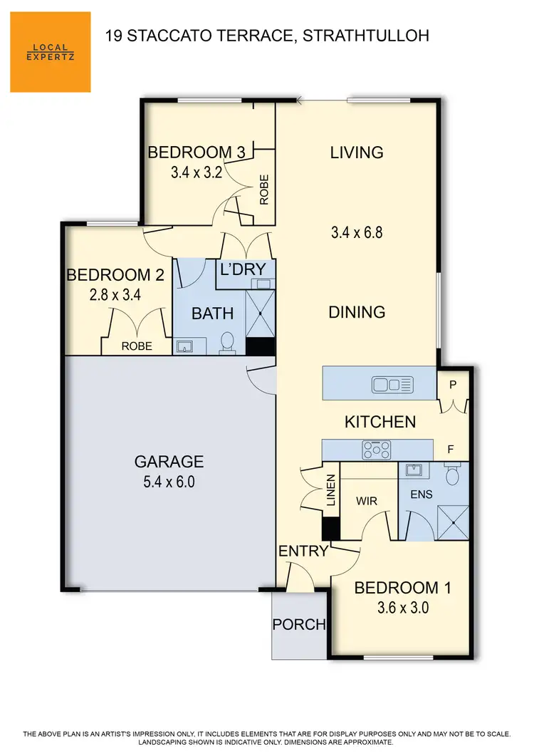 Floorplan of Homely house listing, 19 Staccato Terrace, Strathtulloh VIC 3338