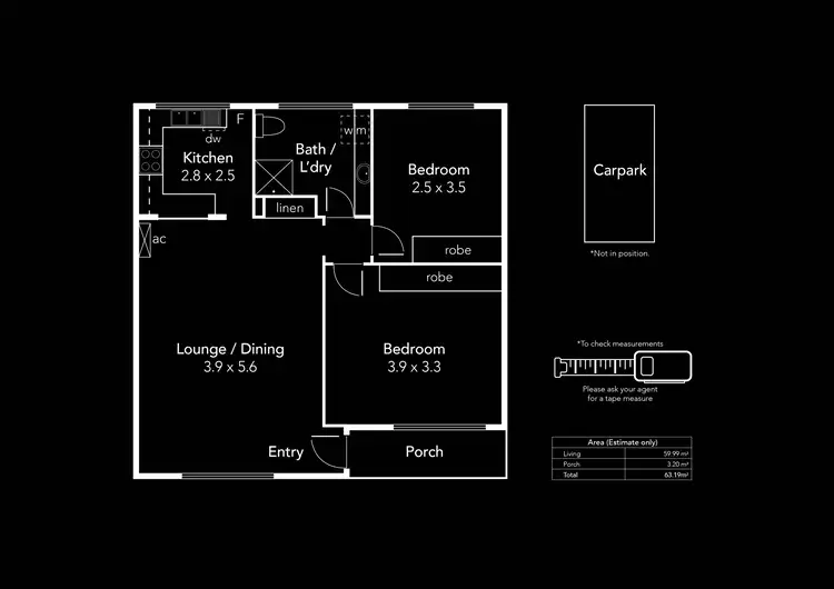 Floorplan of Homely unit listing, 5/741 Burbridge Road, West Beach SA 5024
