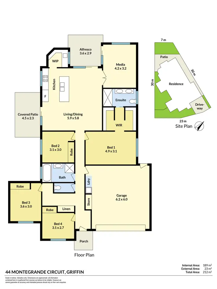 Floorplan of Homely house listing, 44 Montegrande Circuit, Griffin QLD 4503