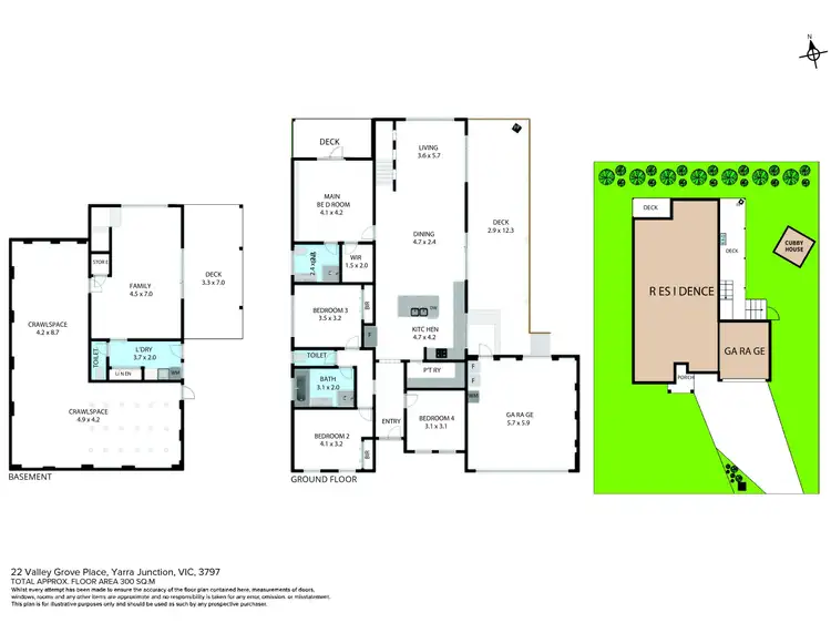 Floorplan of Homely house listing, 22 Valley Grove Place, Yarra Junction VIC 3797