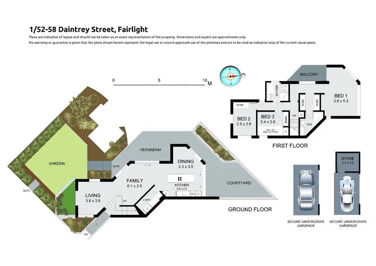 Floorplan of Homely townhouse listing, 1/52-58 Daintrey Street, Fairlight NSW 2094