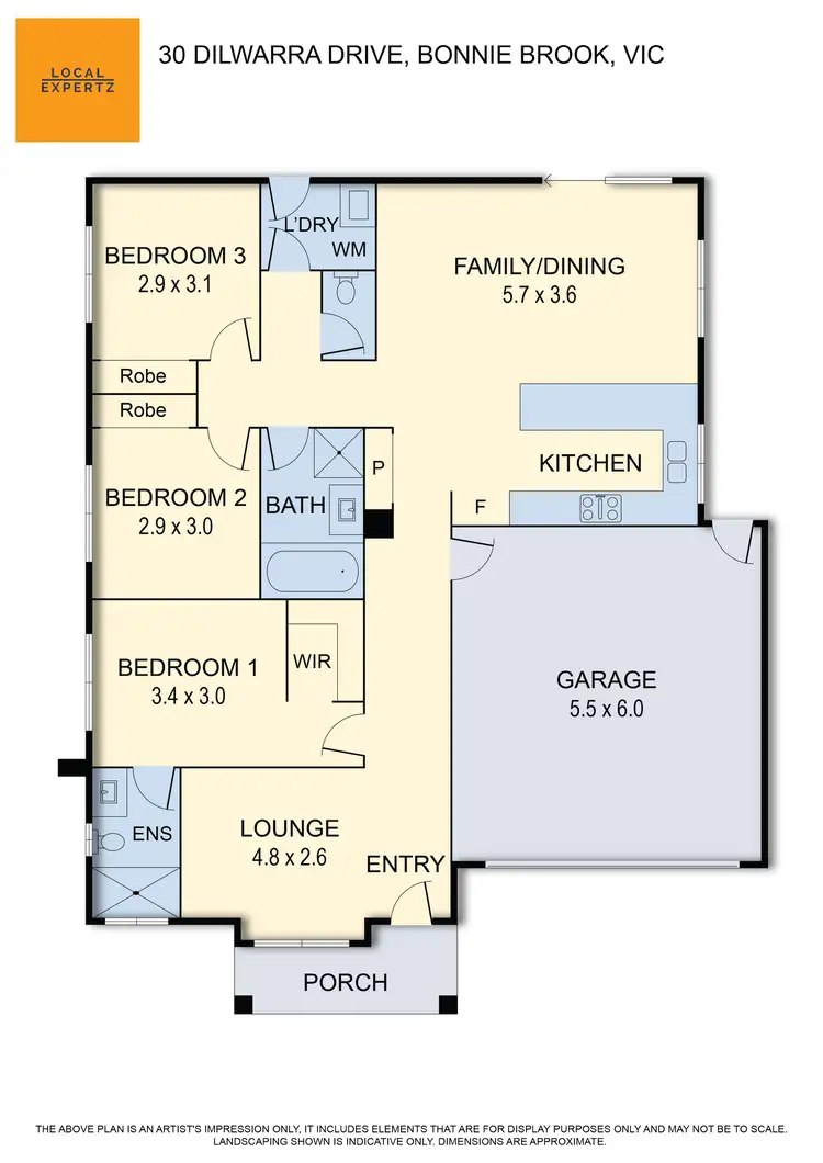 Floorplan of Homely house listing, 30 Dilwarra Drive, Bonnie Brook VIC 3335