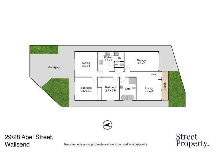 Floorplan of Homely villa listing, 29/26 Abel Street, Wallsend NSW 2287