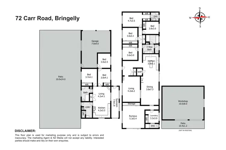 Floorplan of Homely house listing, 72-74 Carr Road, Bringelly NSW 2556