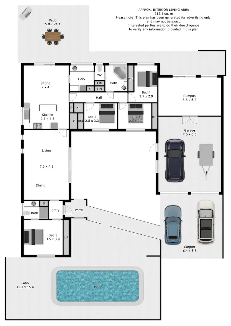 Floorplan of Homely house listing, 144 Brockley Street, Wodonga VIC 3690