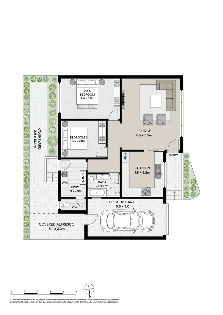 Floorplan of Homely villa listing, 6/89 Barton Street, Monterey NSW 2217