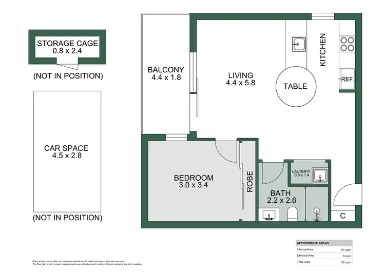 Floorplan of Homely apartment listing, 503/15 Wickham Street, Wickham NSW 2293