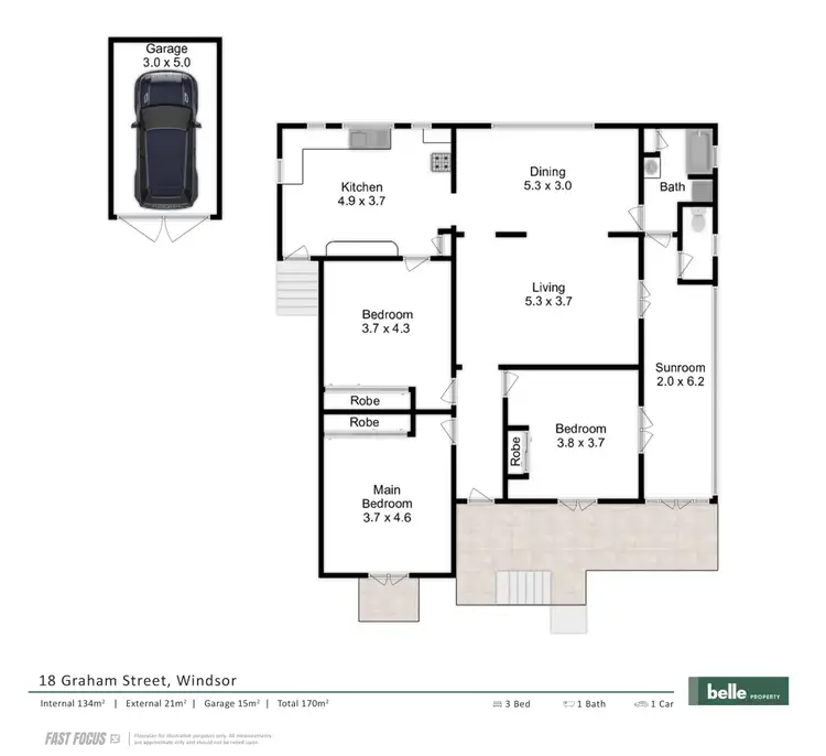 Floorplan of Homely house listing, 18 Graham Street, Windsor QLD 4030