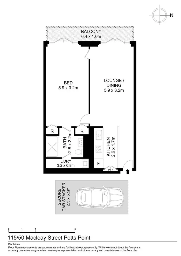 Floorplan of Homely apartment listing, 115/50 Macleay Street, Potts Point NSW 2011