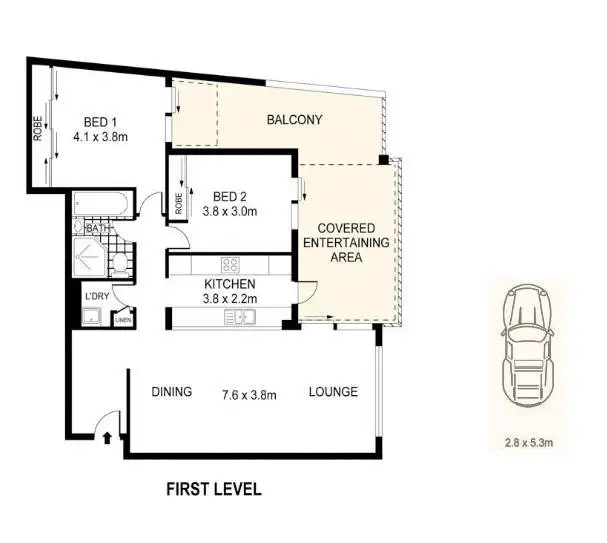 Floorplan of Homely apartment listing, 17/18 Morgan Street, Botany NSW 2019