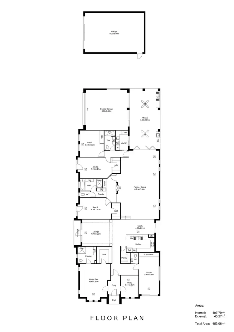 Floorplan of Homely house listing, 21 Brookside Avenue, Tranmere SA 5073