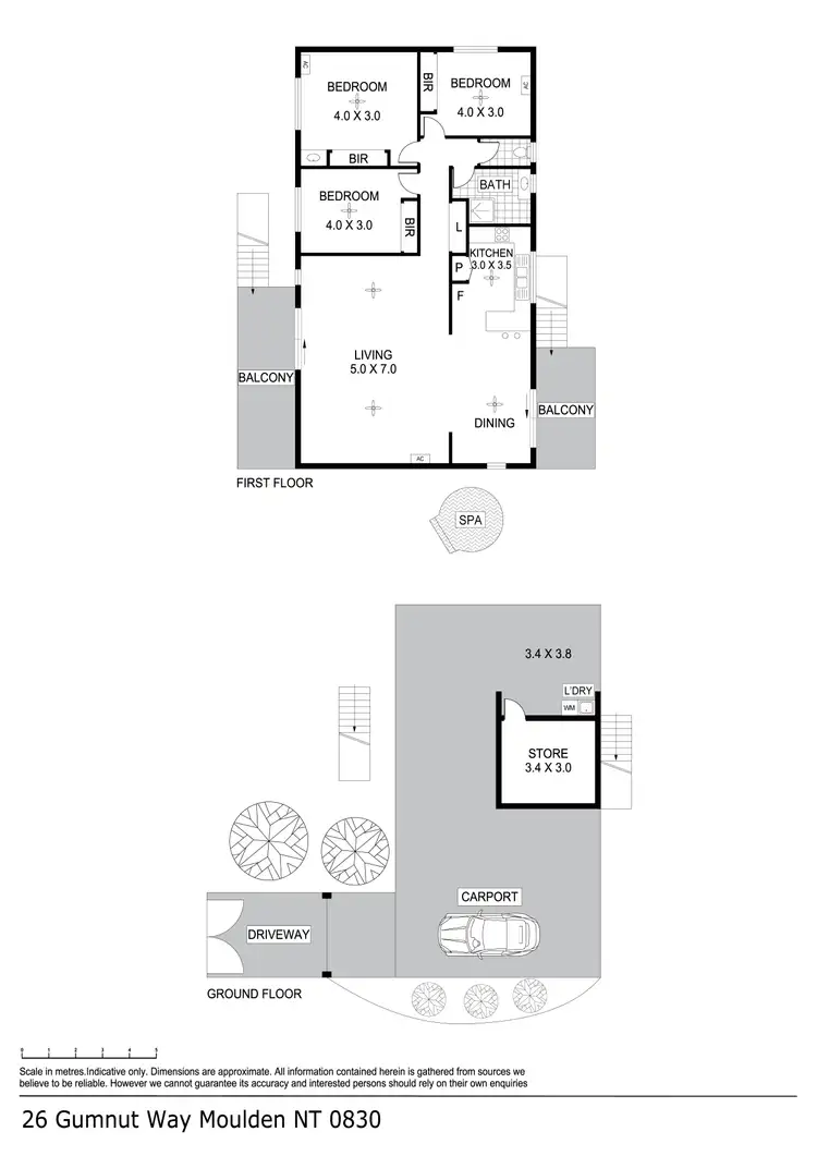 Floorplan of Homely house listing, 26 Gumnut Way, Moulden NT 830