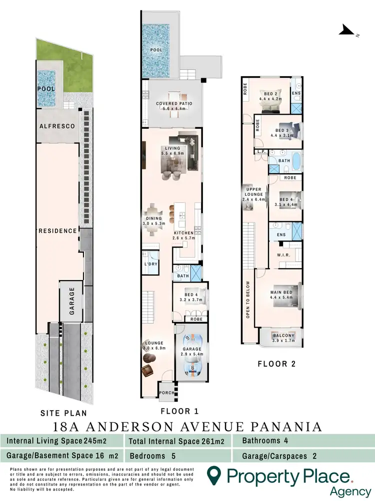 Floorplan of Homely semi-detached listing, 18A Anderson Avenue, Panania NSW 2213