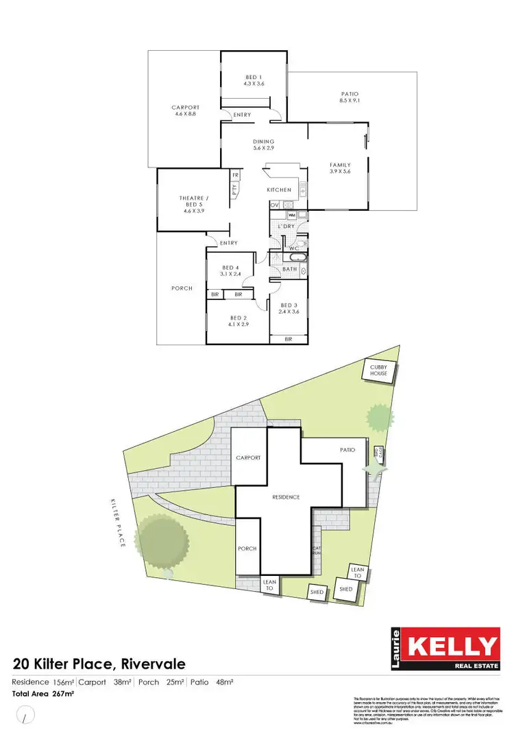 Floorplan of Homely house listing, 20 Kilter Place, Rivervale WA 6103