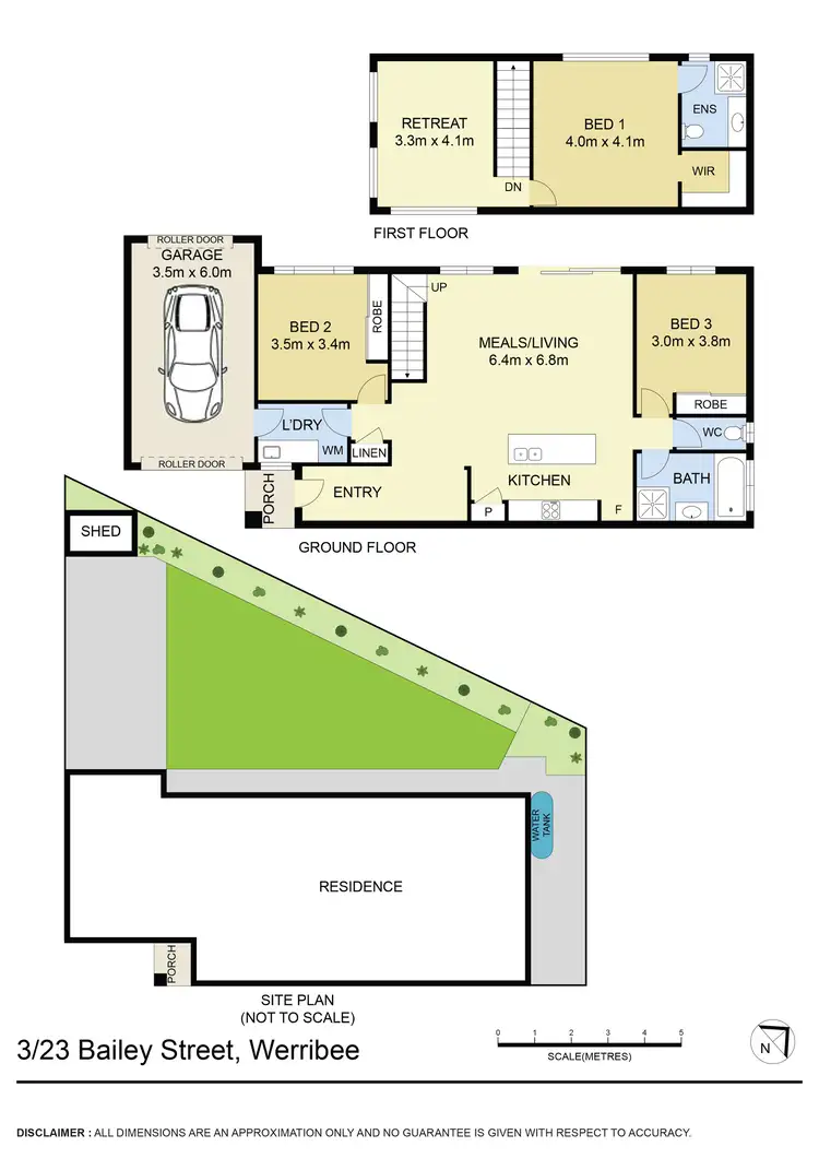 Floorplan of Homely townhouse listing, 3/23 Bailey Street, Werribee VIC 3030