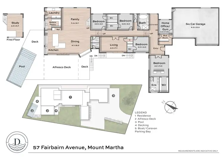 Floorplan of Homely house listing, 57 Fairbairn Avenue, Mount Martha VIC 3934