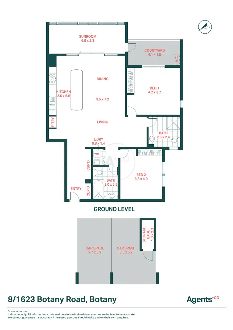 Floorplan of Homely apartment listing, 8/1623 Botany Road, Botany NSW 2019