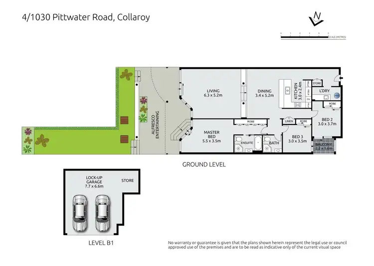 Floorplan of Homely unit listing, 4/1030 Pittwater Road, Collaroy NSW 2097