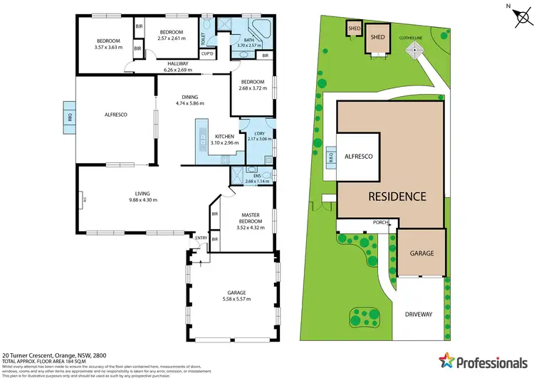 Floorplan of Homely house listing, 20 Turner Crescent, Orange NSW 2800