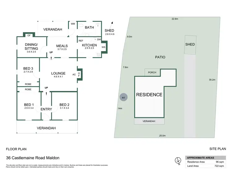 Floorplan of Homely house listing, 36 Castlemaine Road, Maldon VIC 3463